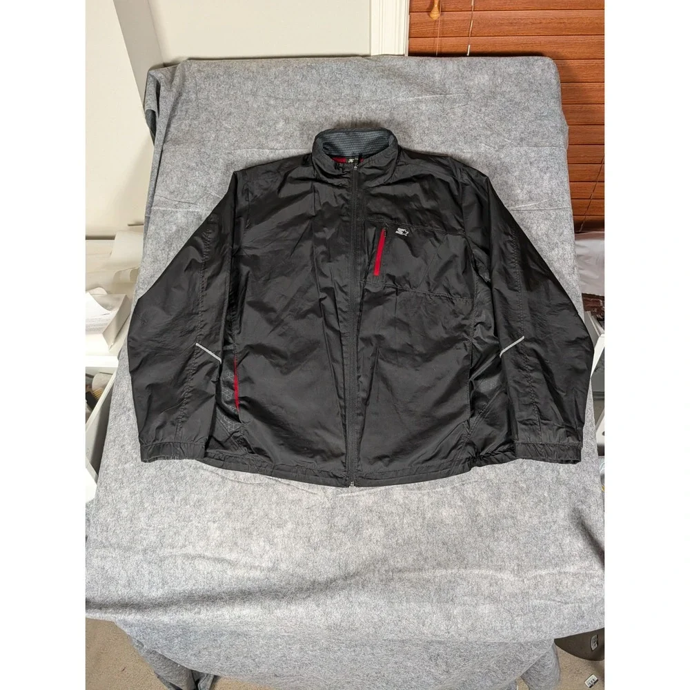 Starter‎ Black Lightweight Full Zip Jacket Men's Athletic Windbreaker